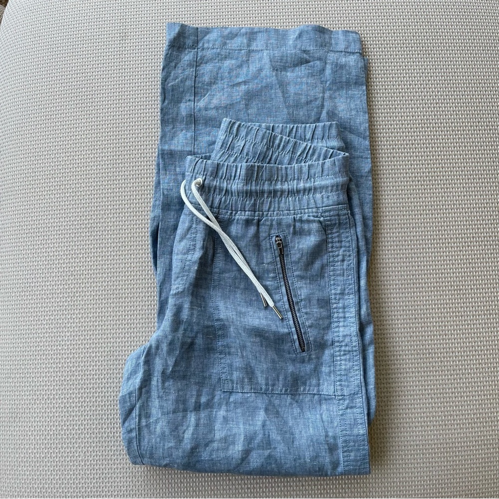 Athleta Cabo Linen Wide Leg Pant